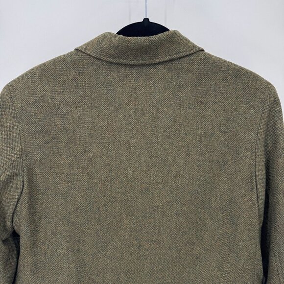 Lauren Ralph Lauren Double Breasted Jacket Womens 12 Petite Green Wool Vintage - Picture 7 of 10